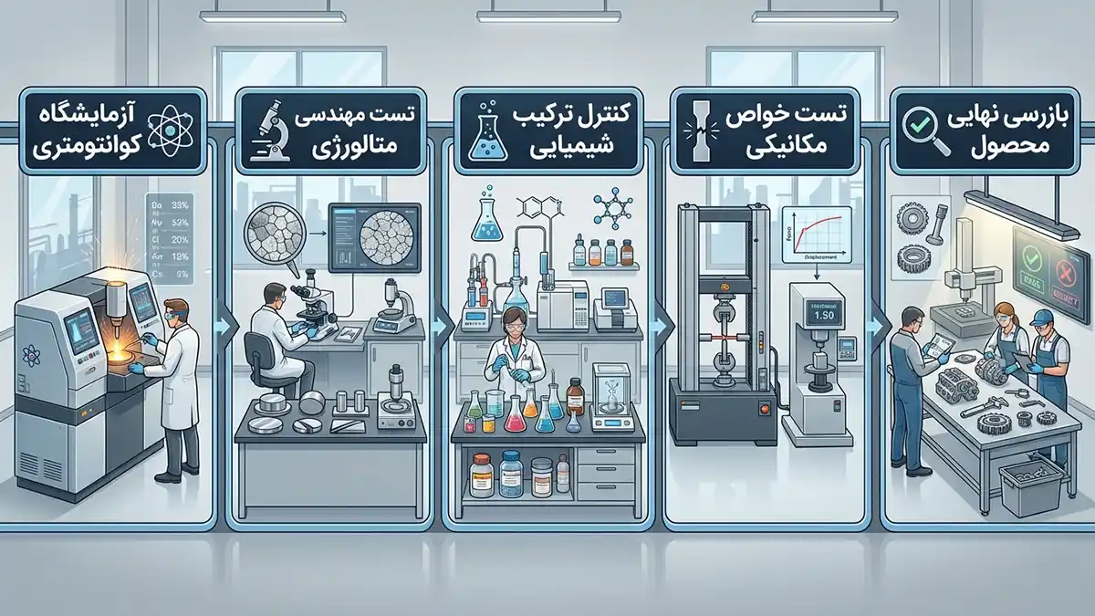 واحد کنترل کیفیت و آزمایشگاه متالورژی